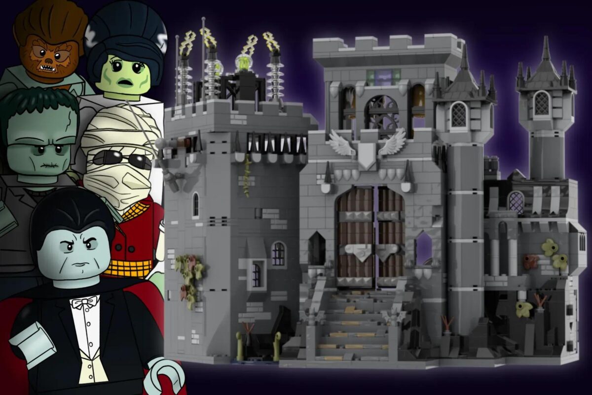 Universal Monsters Frankenstein Castle LEGO set idea - from SpectralBricks