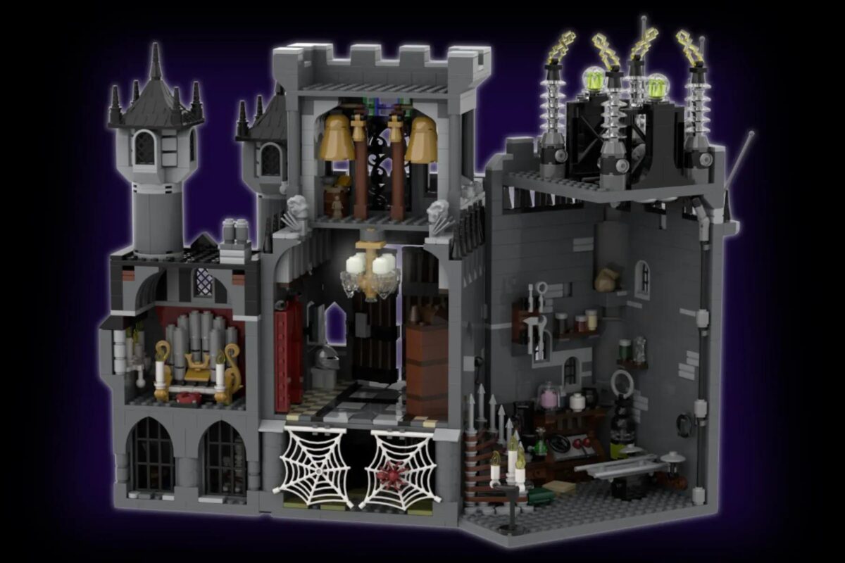 Universal Monsters Frankenstein Castle LEGO set idea interior