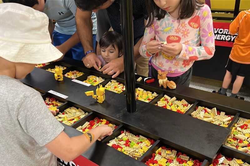 Pokemon build a sandwich at Legoland Florida