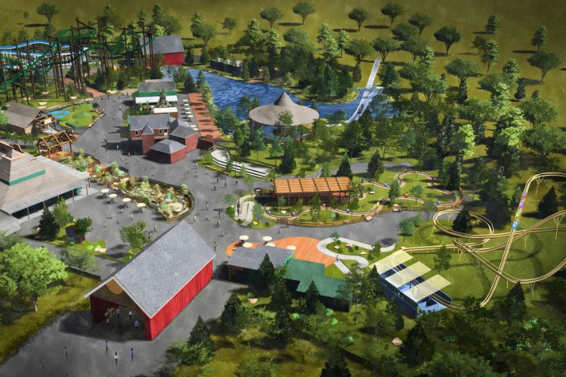Camp Timber Trail aerial concept.