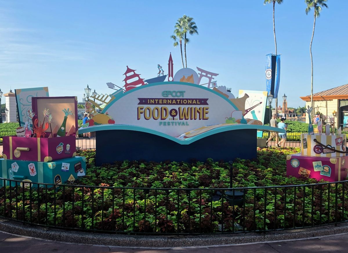 Sign for the 2026 Epcot Food and Wine Festival