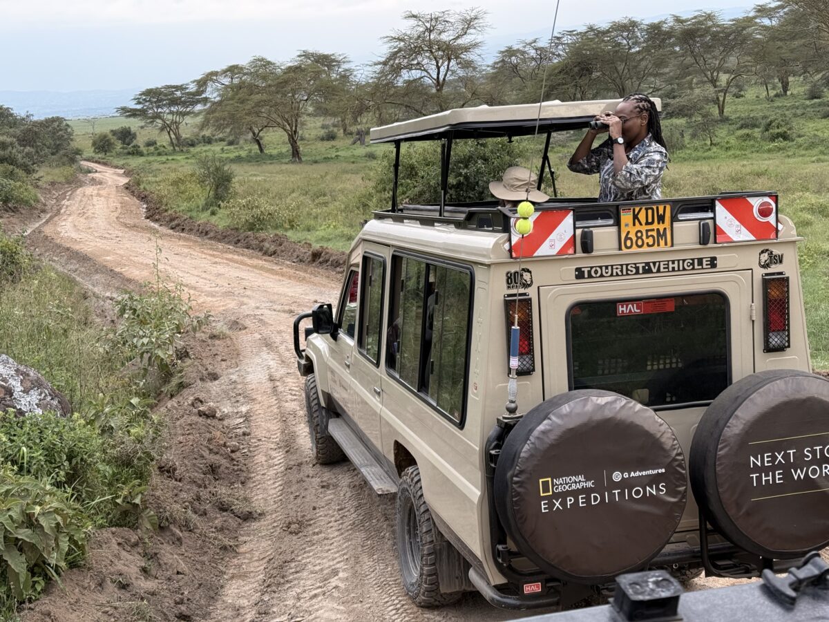 Filmmaker Faith Musembi on safari in Kenya