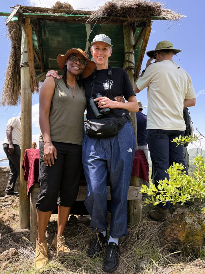 National Geographic filmmakers Faith Musembi and Sophie Darlington in Kenya