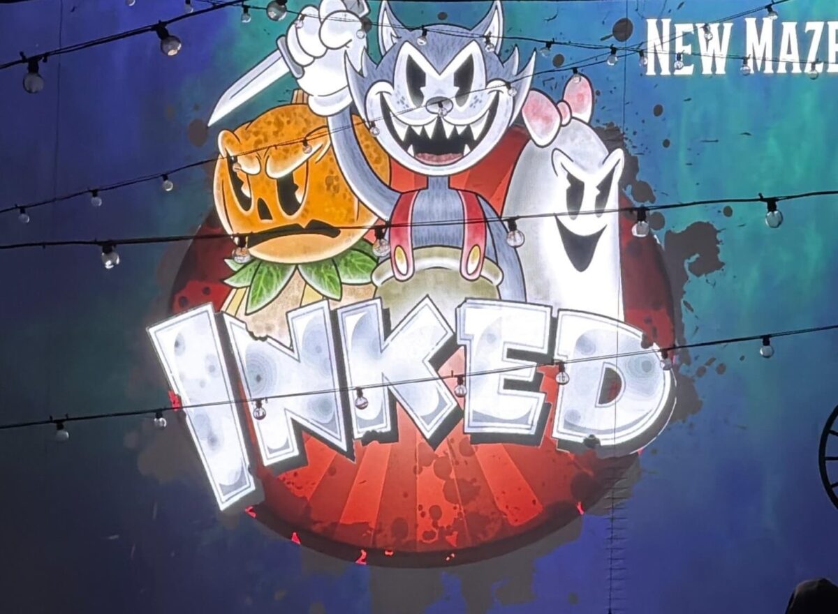 Inked Knott's Scary Farm graphic with original Halloween characters