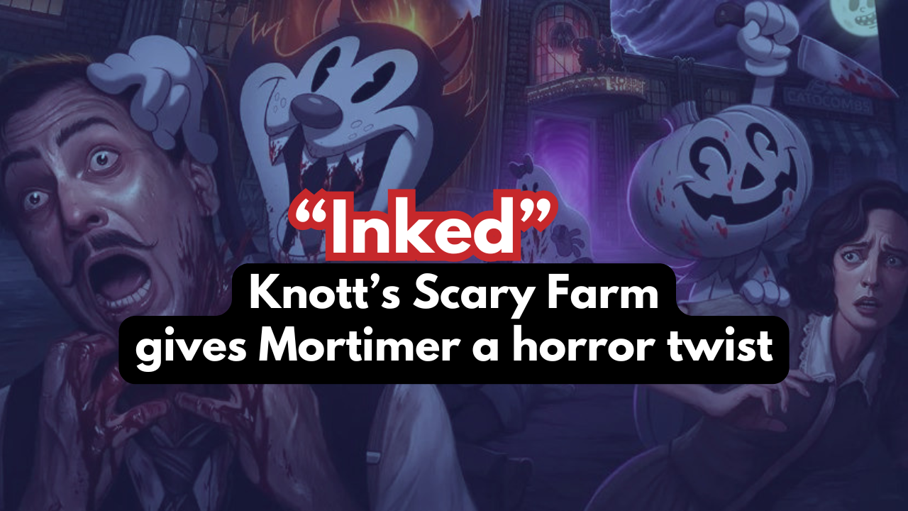 Knott's Scary Farm Inked maze mortimer animated characters
