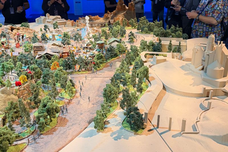 Piston Peak National Park walking path near The Haunted Mansion model 