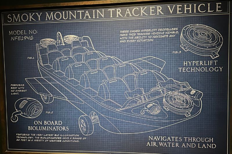 Queue graphic for ride vehicle NightFlight Expedition Dollywood
