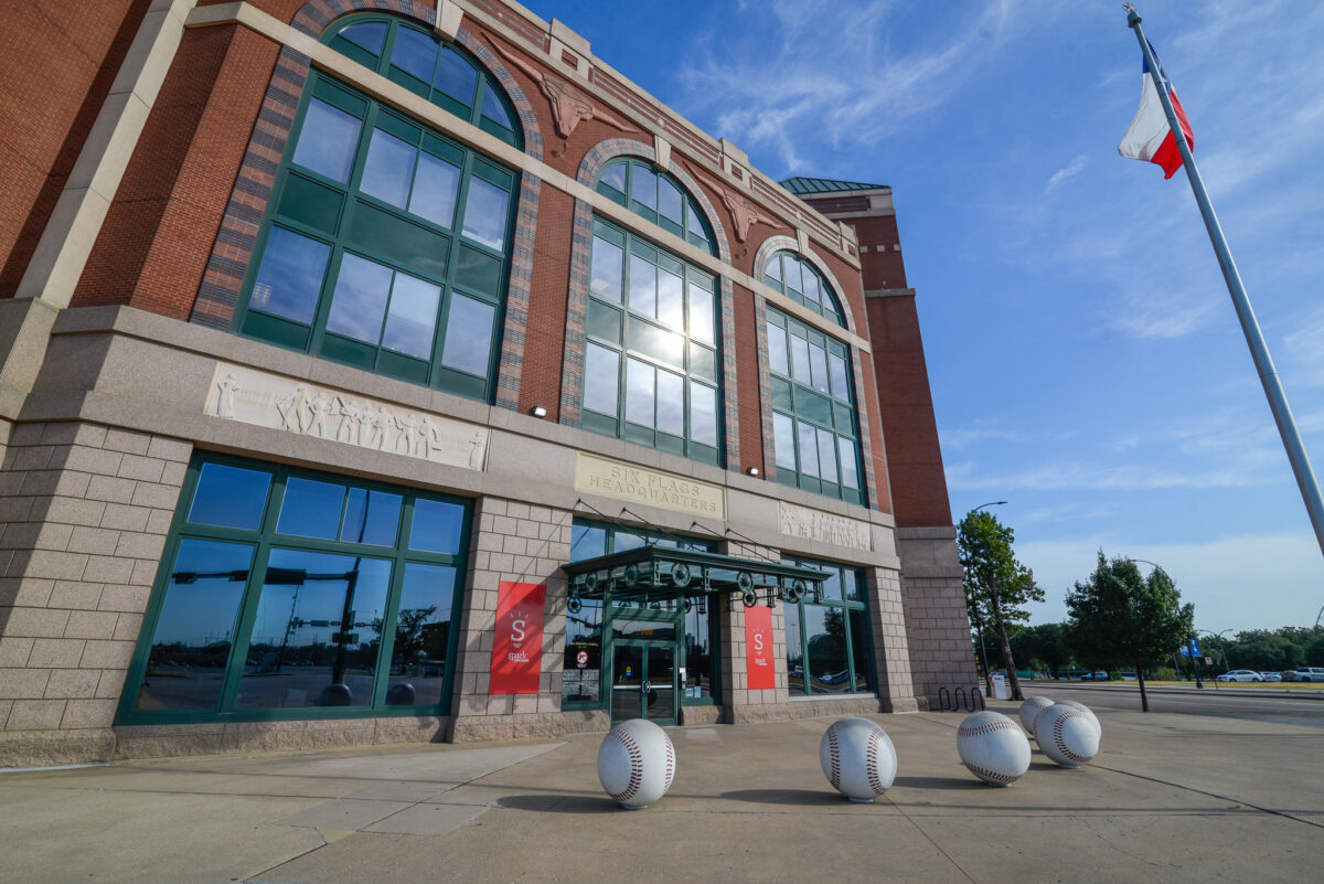 Six Flags Headquarters at stadium, brick exterior