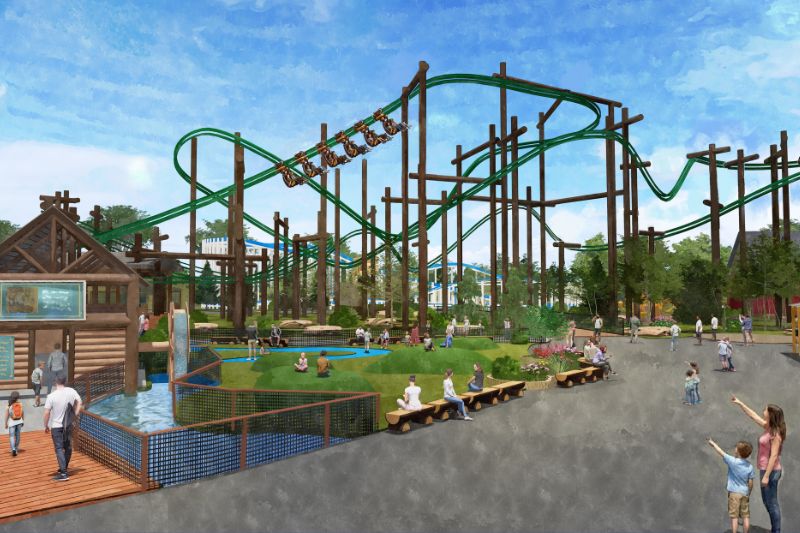 Sky Hawk coaster rendering courtesy of Six Flags Great America