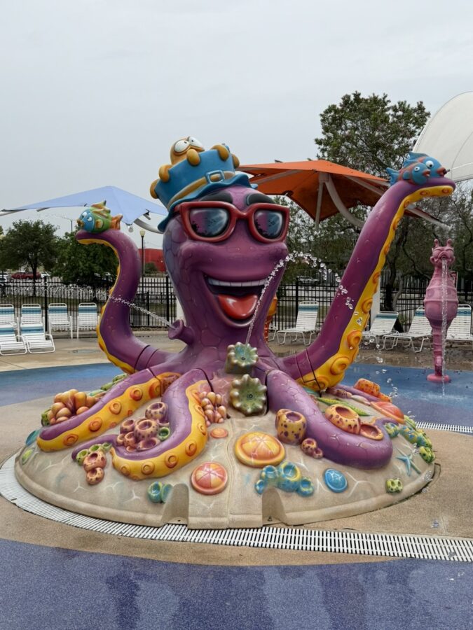 Spalsh area at Morgan's Wonderland octopus