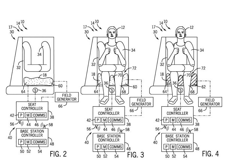 U.S. Patent 12,703,284 Universal adjusting seat pan body figures