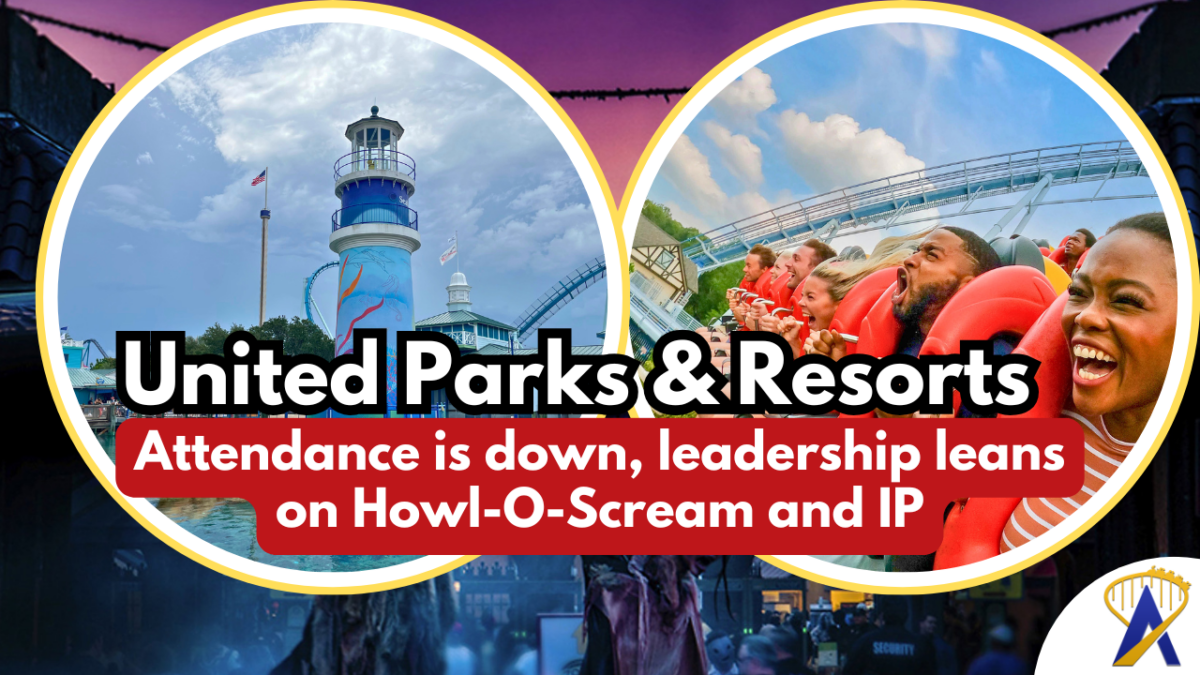 United Parks and Resort attendance down
