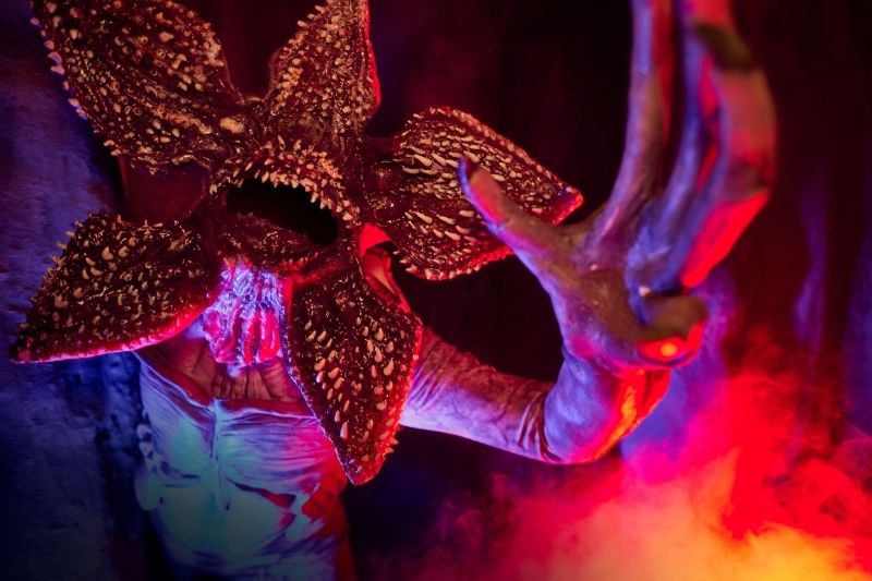 Demogorgon figure Halloween Horror Nights house 