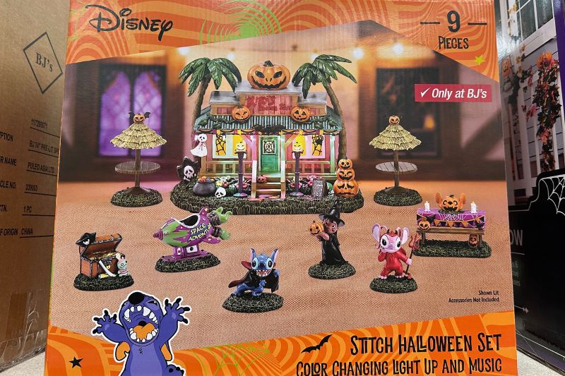 Disney Stitch Halloween Village at BJ's Wholesale Club box