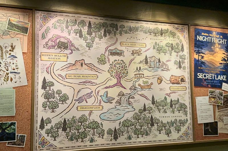 Dollywood NightFlight Expedition map and notes in queue
