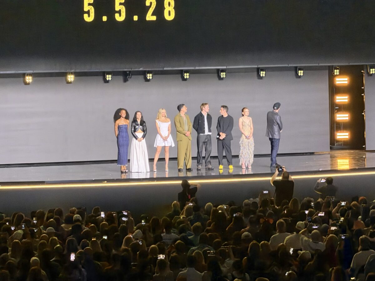 cast of new x-men movie on stage at D23 presentation