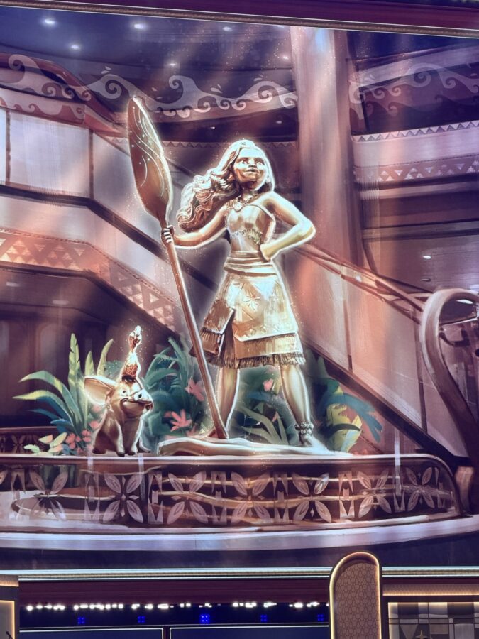 concept art for moana statue on disney believe ship