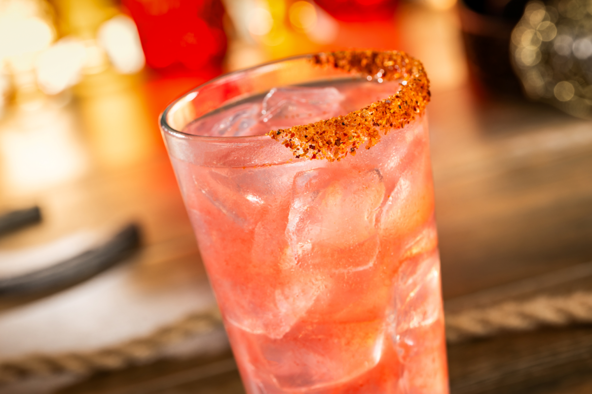 pink lemonade specialty drink promo photo