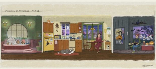 carousel of progress new 1980s scene concept art