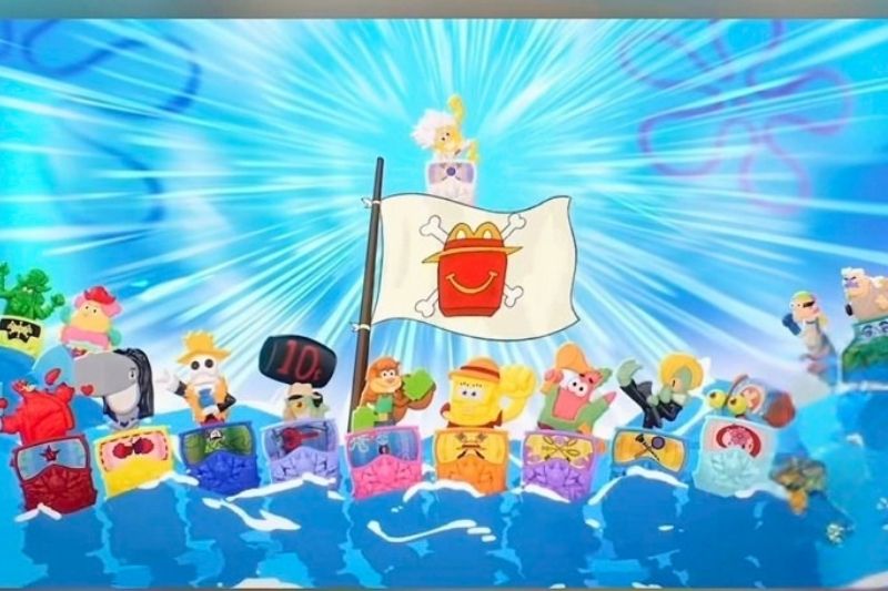 screenshot SpongeBob SquarePants x One Piece happy meal toys