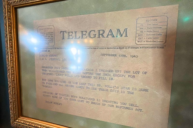 Telegraph on display Hurly-Burly