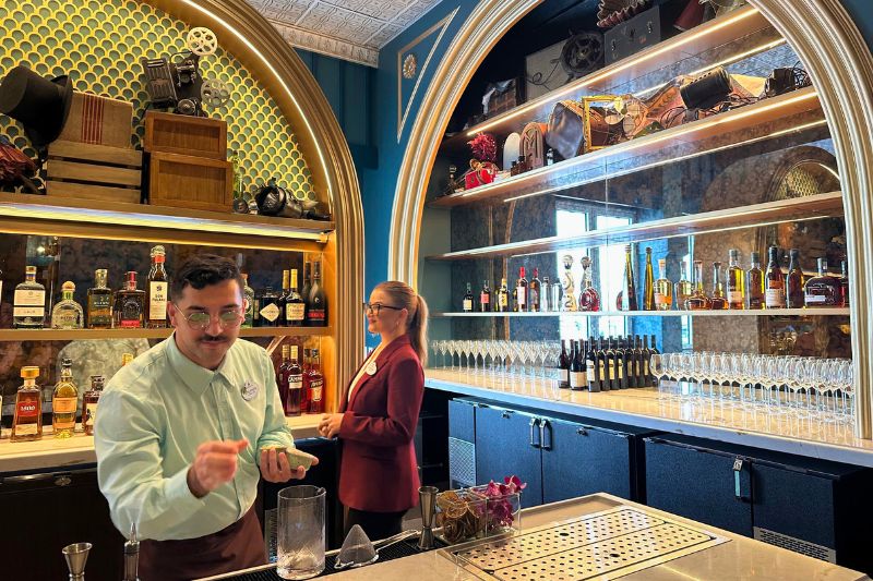 two bartenders at Hurly-Burly Disney's BoardWalk