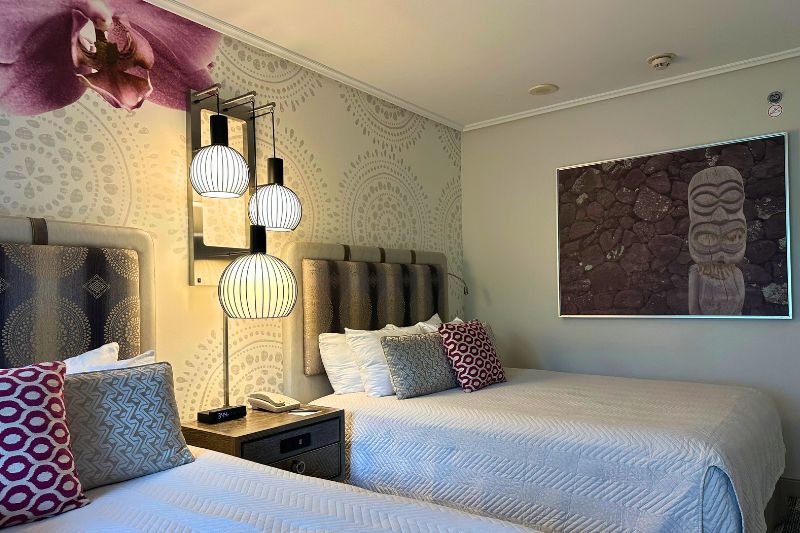 Royal Pacific hotel room Universal Orlando 2026 side by side beds