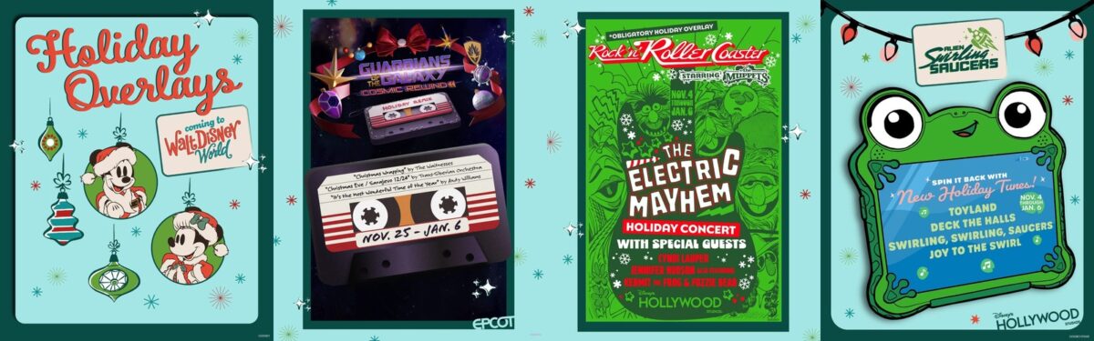 Disney holiday season ride overlays 2026