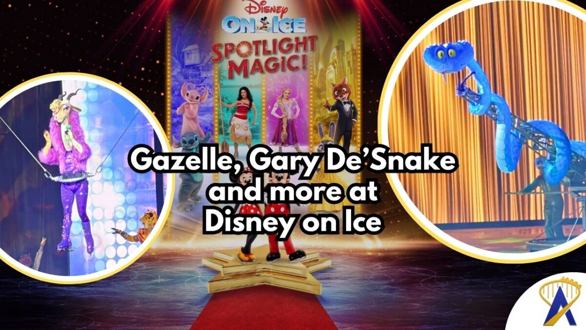 Disney on Ice Zootopia 2 Gazelle and Gary - photos by Dani Meyering posted from Feld Entertainment