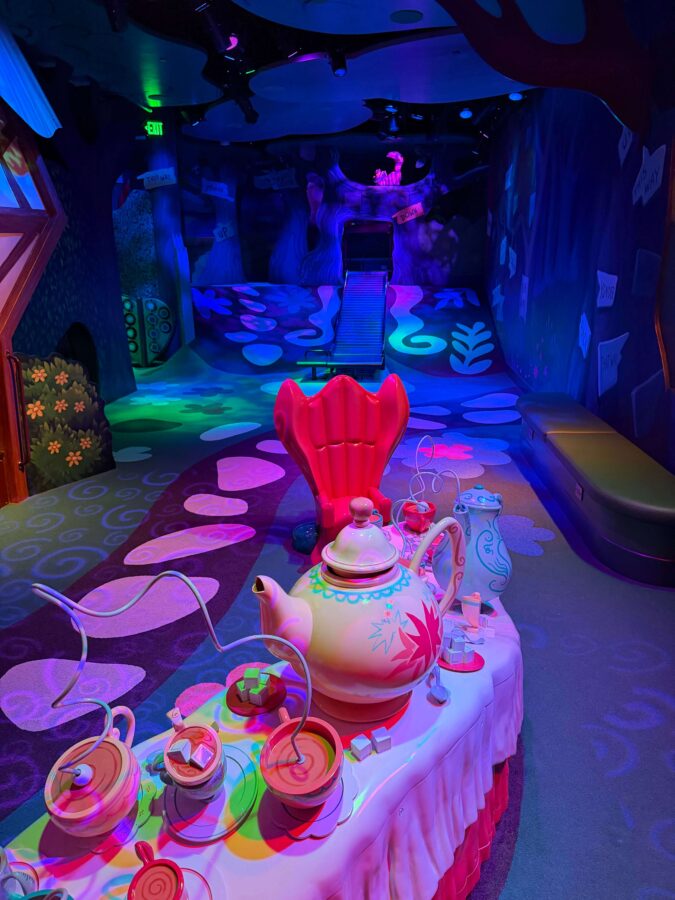 Drawn to Wonderland play table and slide 