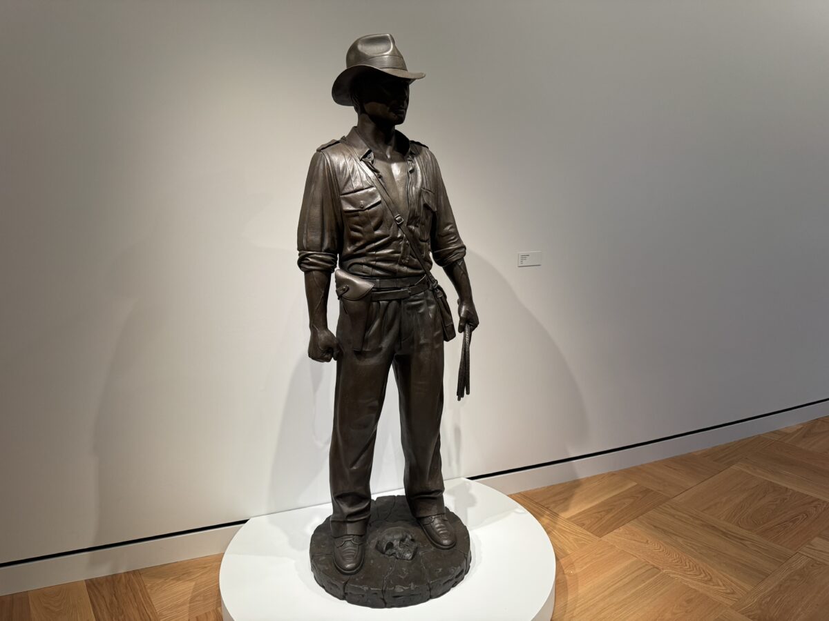 A statue of Indiana Jones 