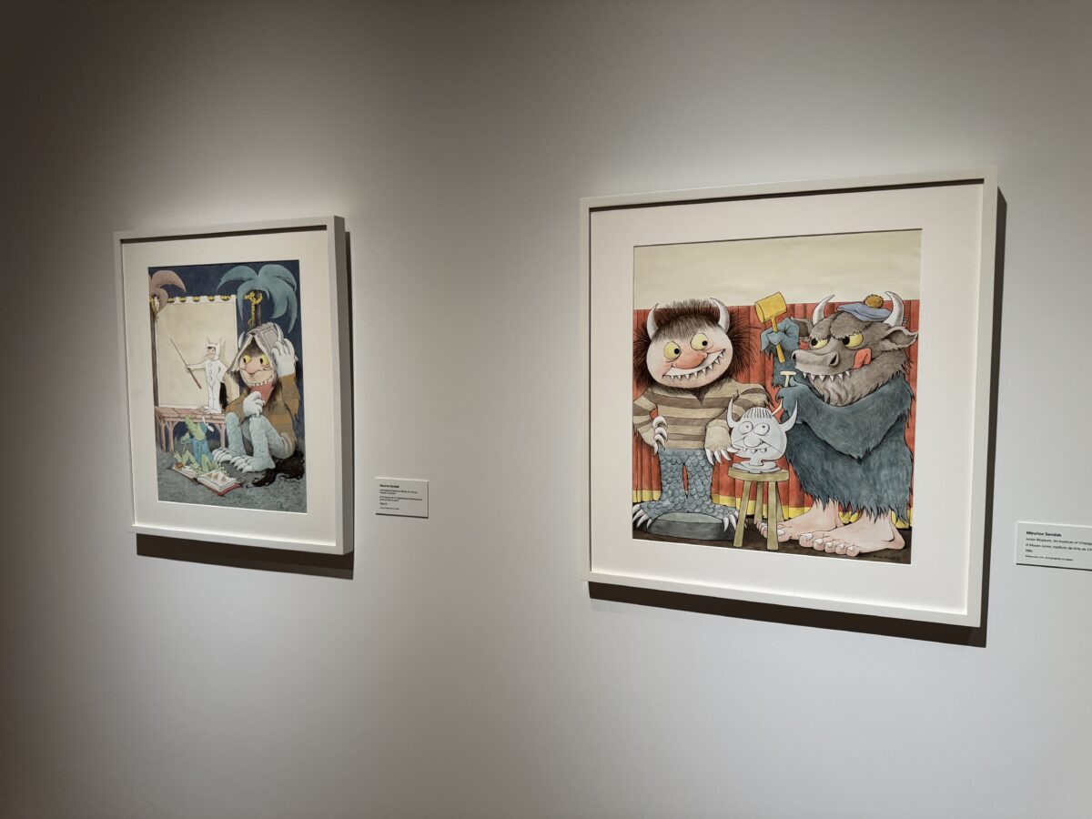 2 pieces of original 'Where the Wild Things Are' art from the Children's Stories Gallery