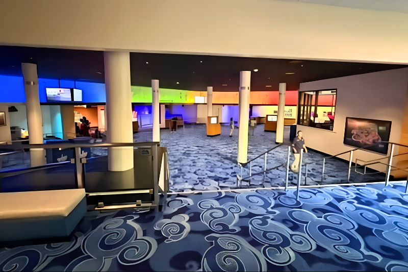 gallery area inside magic of disney animation 