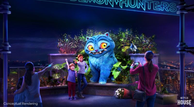 KPop Demon Hunters The Immersive Experience Derpy Cat concept art
