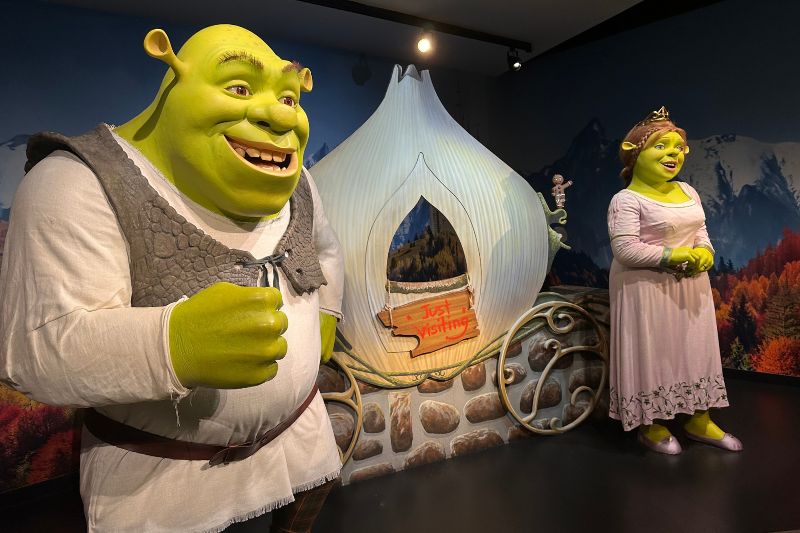 Shrek and Fiona photo opportunity at Madame Tussauds Orlando 