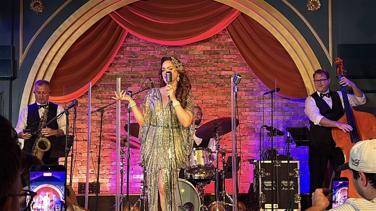 modern jazz band on stage