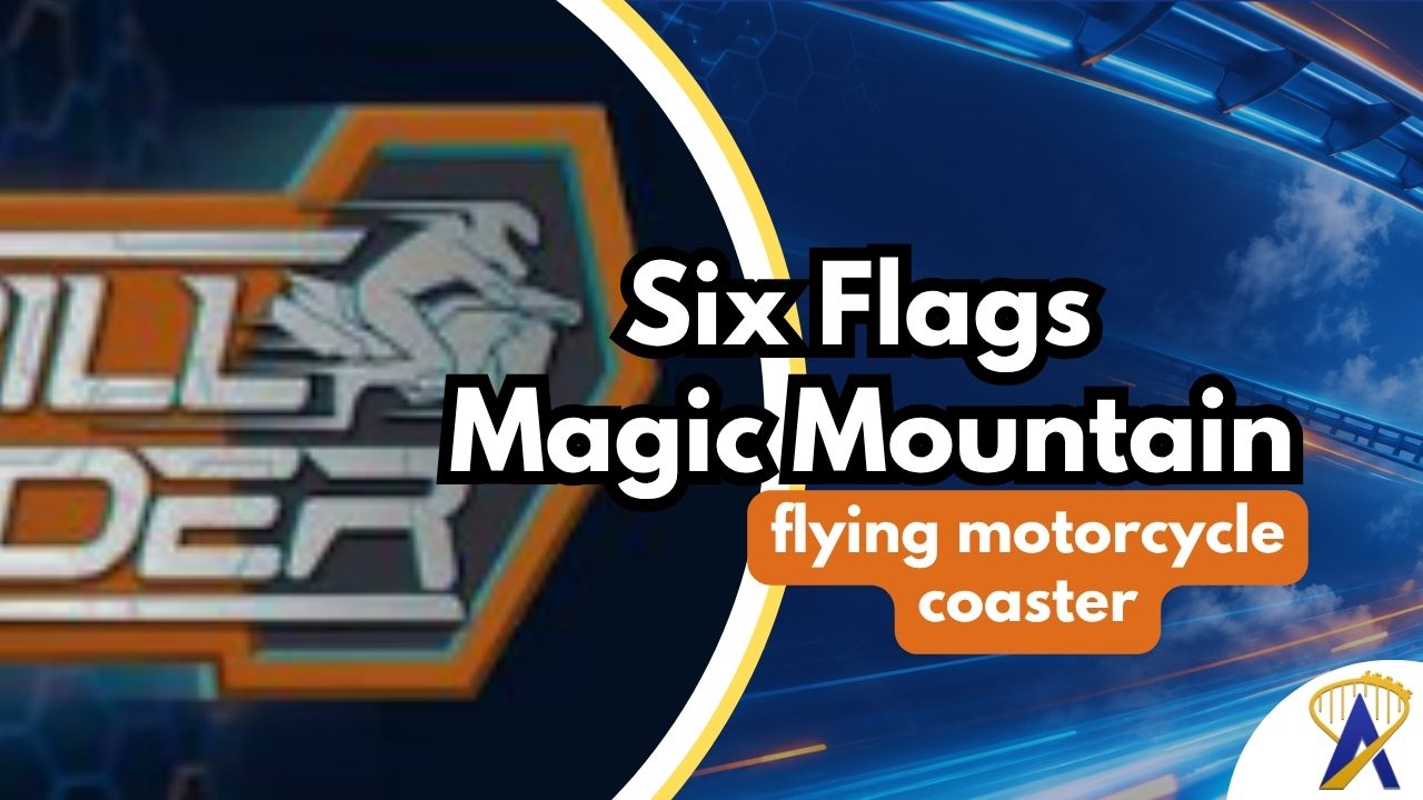 Six Flags Magic Mountain’s Thrill Glider combines flying and motorbike coaster technology