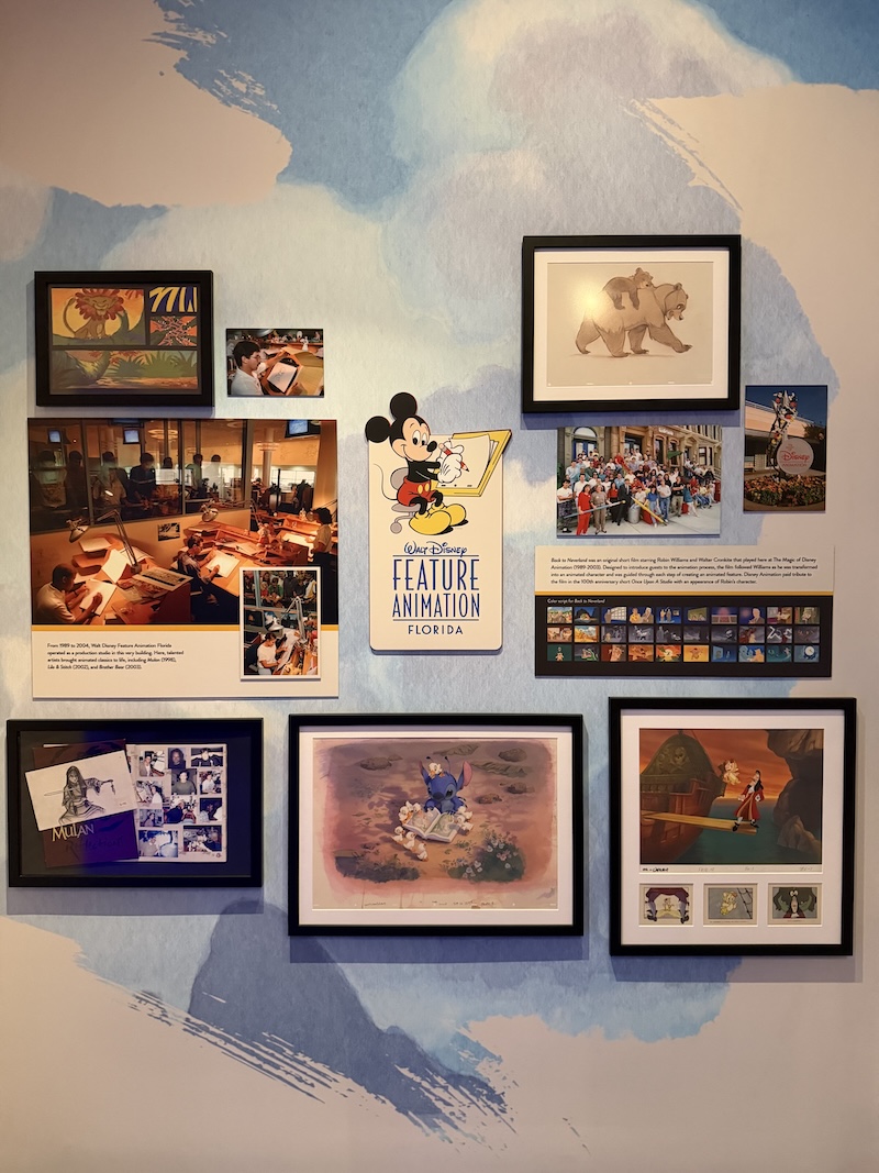 Display highlighting the Walt Disney Feature Animation Florida studio
