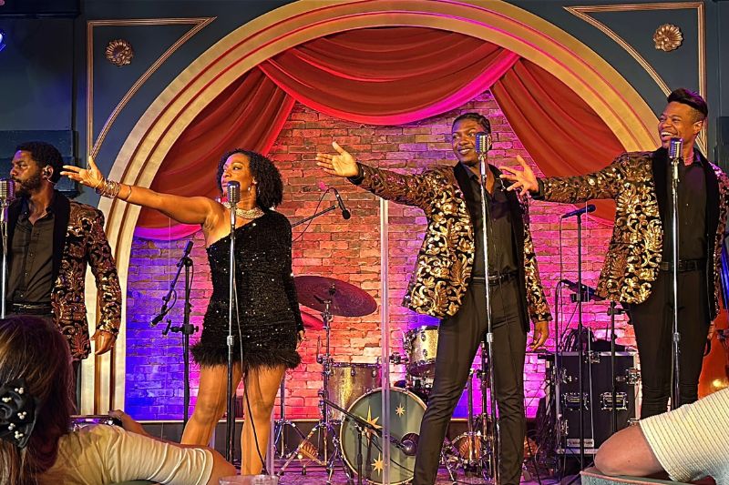 Velvet Soul performing on stage Hurly-Burly