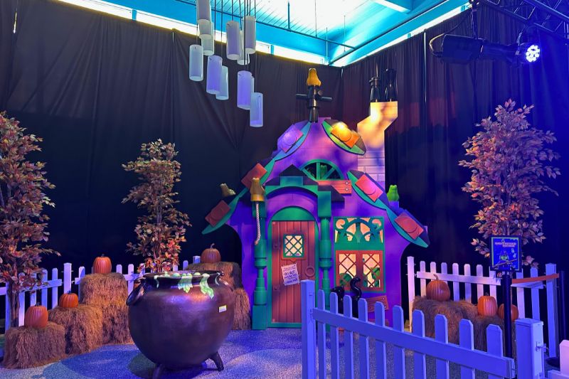 Wacky Witch area inside Brick or Treat Street Legoland Florida
