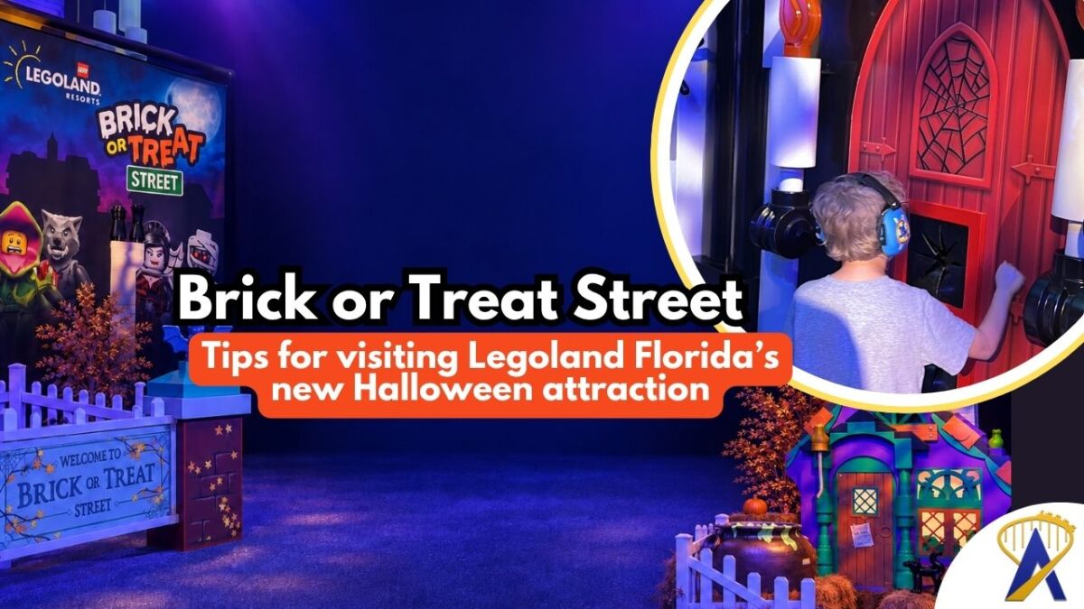 review of legoland florida brick or treat street - photos and graphic by Dani Meyering