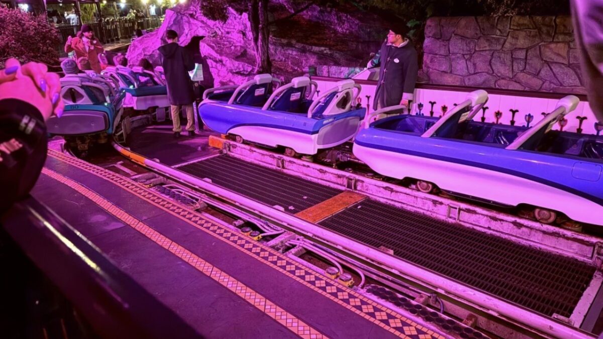 matterhorn loading platform at night