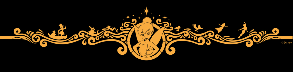 Believe bow tinkerbell and peter pan character artwork