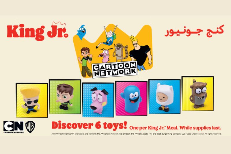 Burger King United Arab Emirates Cartoon Network toys promotional graphic