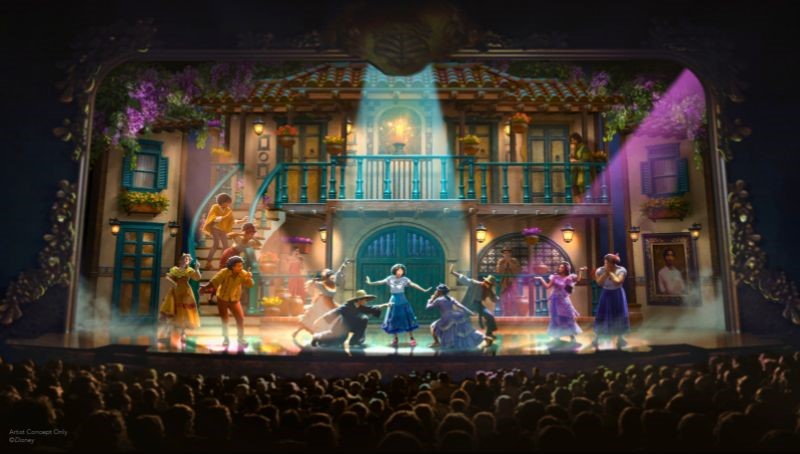 Disney Encanto stage performance rendering
