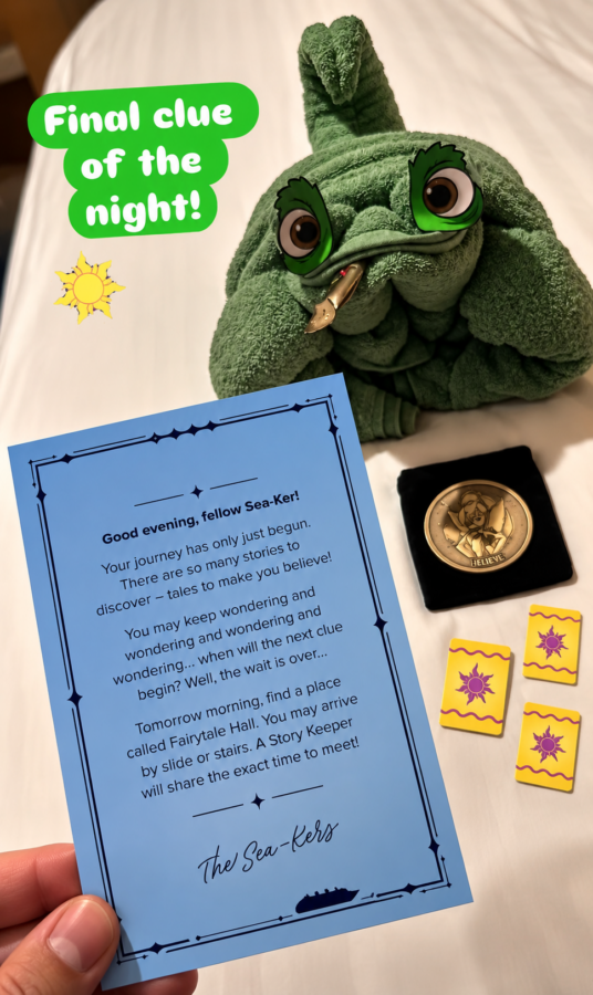 Disney believe reveal cruise, night one message Tangled theme