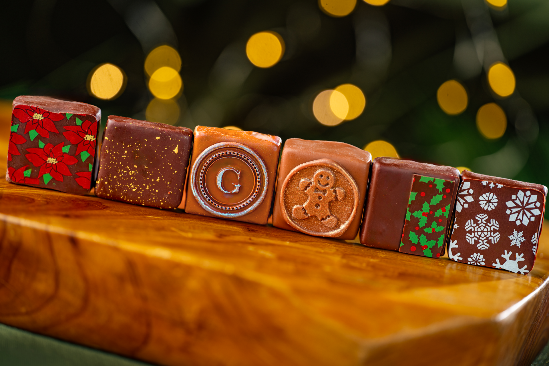 Disney World Christmas chocoaltes at the Ganachery Disney Springs