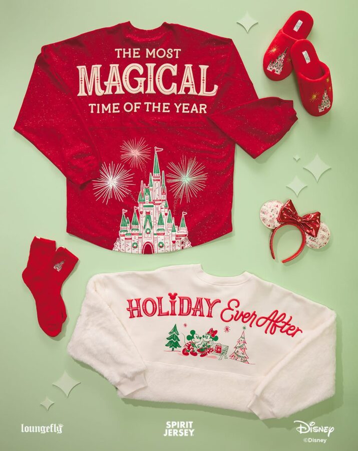 Hallmark Disney Movie Holiday Ever After Loungefly and Spirit Jersey items