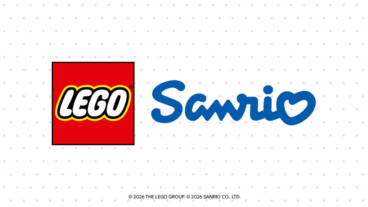Lego Sanrio Partnership logo.
