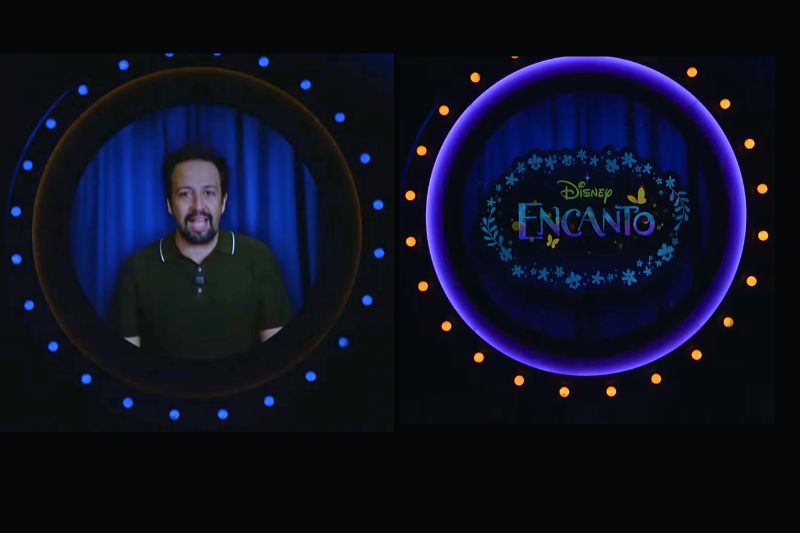 Lin Manuel Miranda introduces Disney Encanto - screenshot from Disney Believe reveal